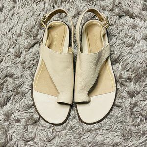 COPY - Vionic Leather Toe-Loop Sandals - Ella 7 nude/ white leather